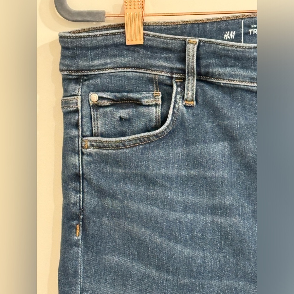 H&M Slim High waist jeans, XL, slim fit, ankle length, new/never worn - Picture 5 of 14